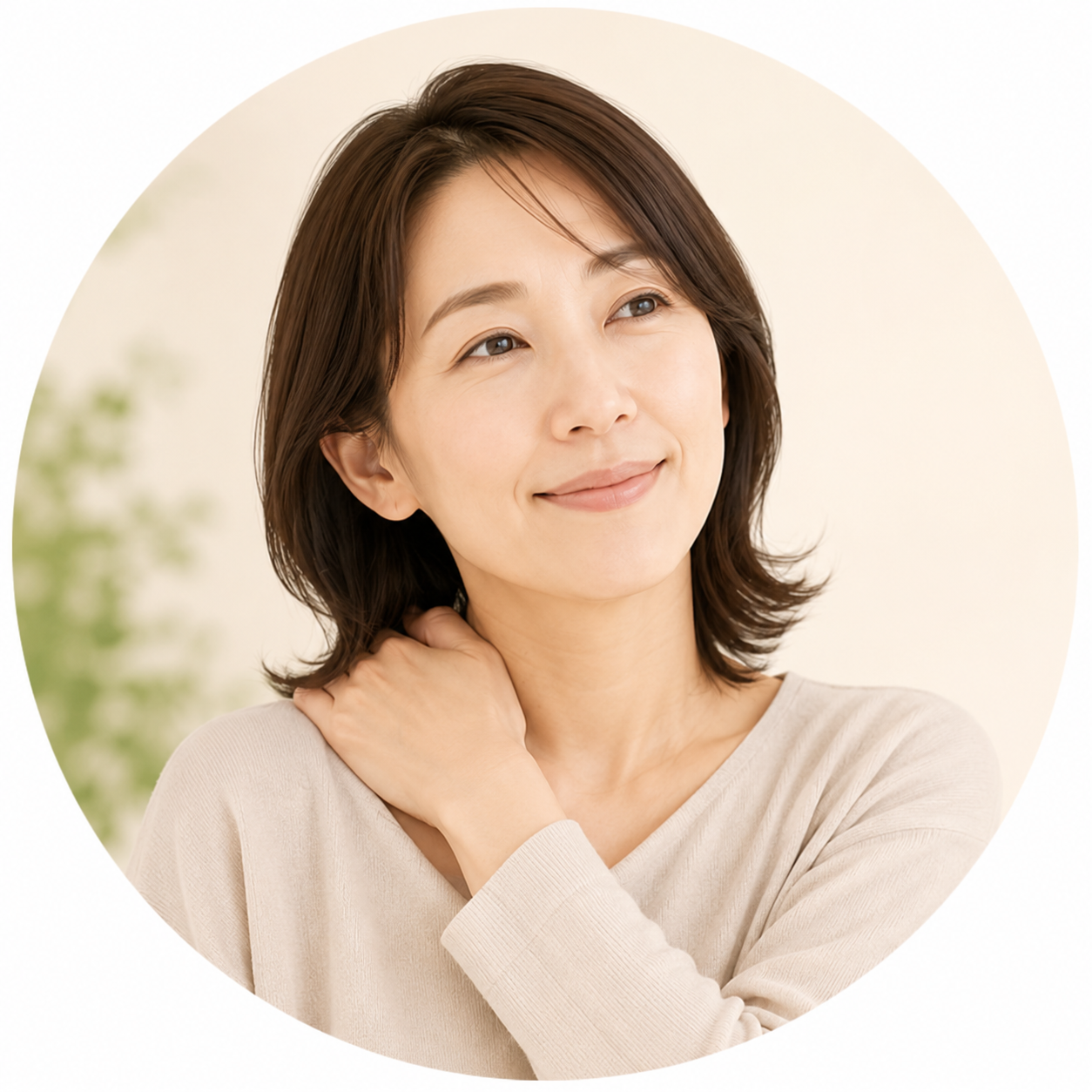 肩こりで来院された方のイメージ