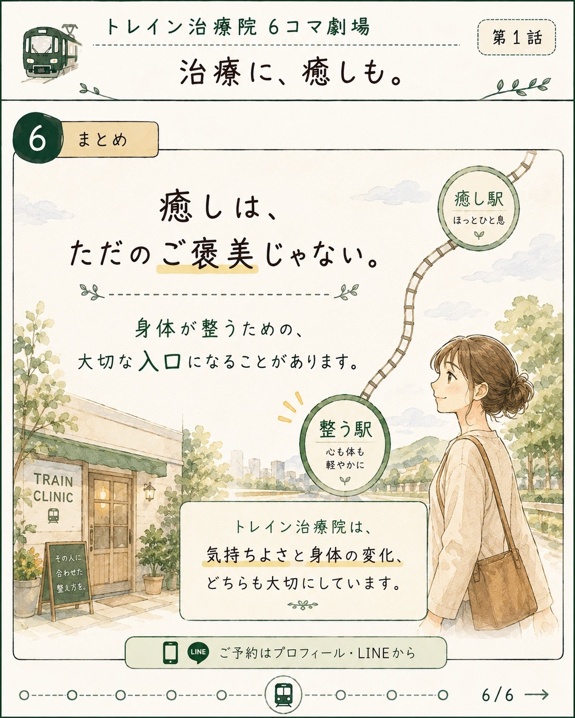 6コマ劇場 第1話 治療に、癒しも。6枚目