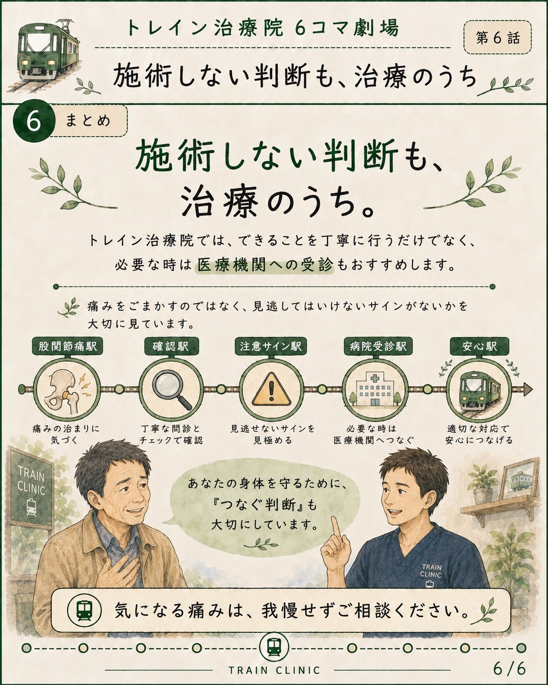 6コマ劇場 第6話 施術しない判断も、治療のうち 6枚目